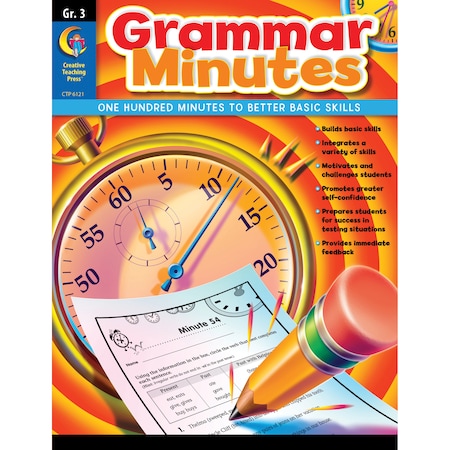 Creative Teaching Press Grammar Minutes Workbook, Grade 3 6121